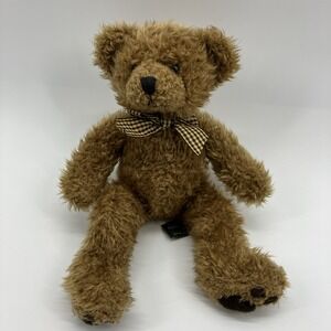 Russ Berrie Caress Soft Pets Curly Teddy Bear Plush Wembley Bear